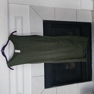 Sleeveless Olive Green Dress